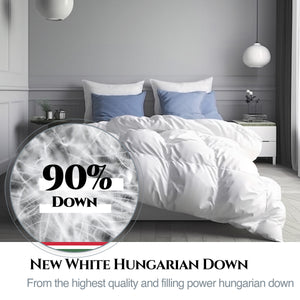 Aura Premium Down Duvet | 90% New Hungarian Down Class I | Oeko-tex | Hypoallergenic