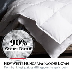 Aura Superior Down Duvet | 90% New Hungarian Goose Down Class I | Oeko-tex | Hypoallergenic